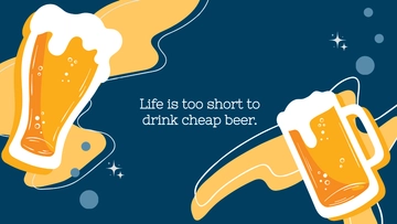 Free International Beer Day Background Template to Edit Online