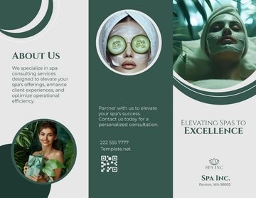 Free Spa Consultant Brochure Template to Edit Online