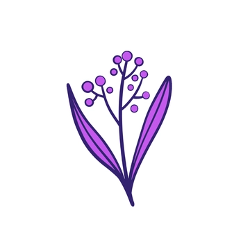 Free Blue and Purple Leaves Clipart to Edit Online