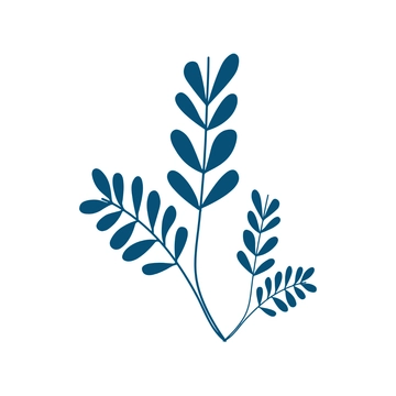 Free Dark Blue Leaves Clipart to Edit Online