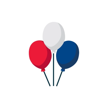 Free France Balloon Clipart to Edit Online