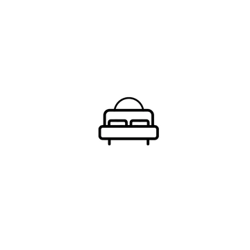 Free Hotel Bed Icon to Edit Online