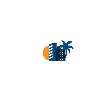 Free Beach Hotel Icon to Edit Online