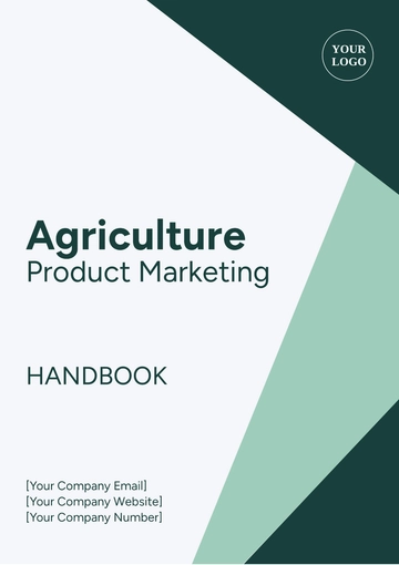 Free Agriculture Product Marketing Handbook Template to Edit Online