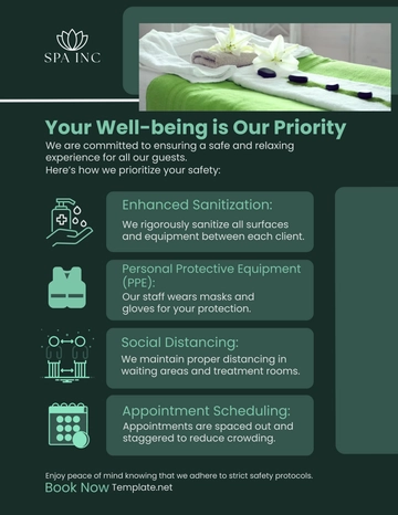 Free Spa Safety Flyer Template to Edit Online