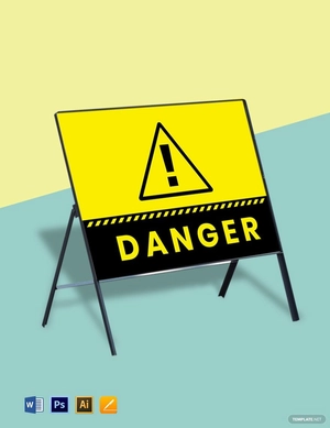 Danger Sign Template