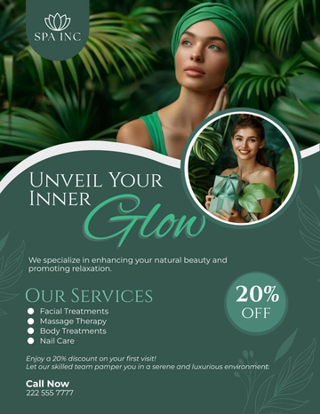 Free Beauty Care & Spa Flyer Template to Edit Online