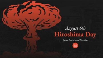 Free Hiroshima Day Youtube Banner Template to Edit Online