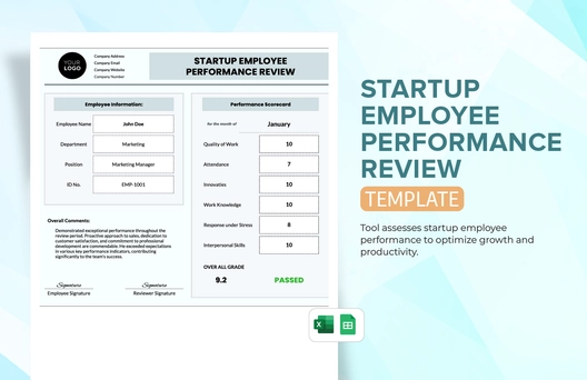 Startup Employee Performance Review Template