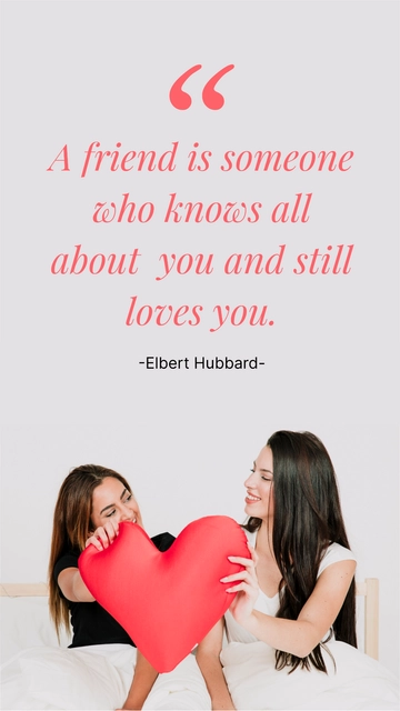 Free Friendship Day Love Quote Template to Edit Online