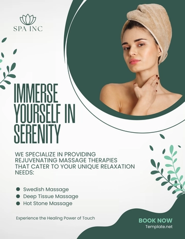 Free Massage Spa Beauty Flyer Templates to Edit Online