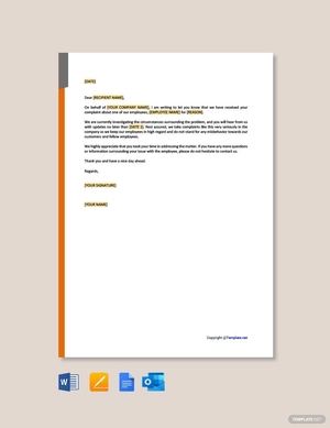 Employee Acknowledgement Letter Template