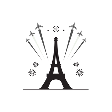 Free Bastille Day Silhouette to Edit Online