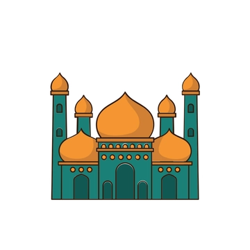 Free Mosque Temple Clipart to Edit Online
