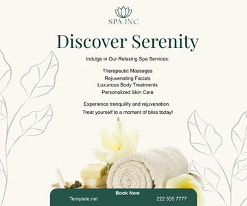 Free Spa Ad Banner Template to Edit Online