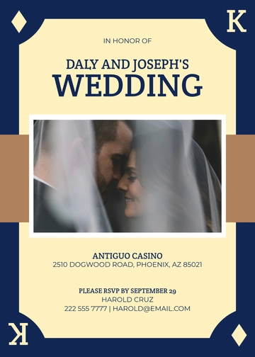 Free Antiguo Casino Invitation Template to Edit Online | Template.net