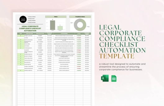 Legal Corporate Compliance Checklist Automation Template