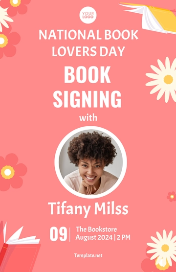 Free National Book Lovers Day Event Template to Edit Online