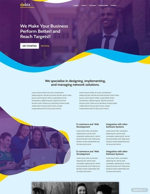 Saas Company Website Template
