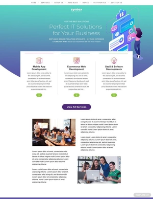 IT Services Website Template