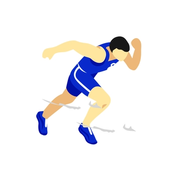 Free Running Athlete Clipart to Edit Online