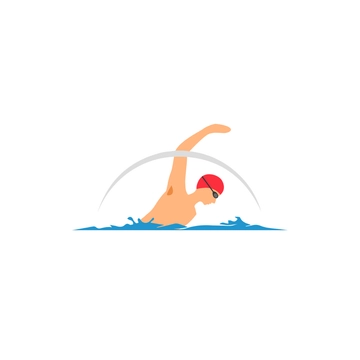 Free Swimming Athlete Clipart to Edit Online