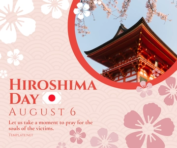 Free Hiroshima Day Business Banner Template to Edit Online
