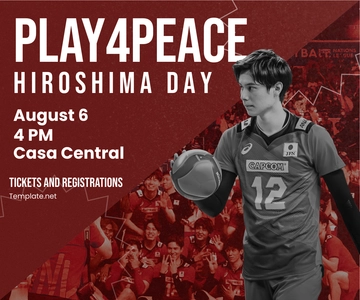 Free Hiroshima Day Sports Banner Template to Edit Online