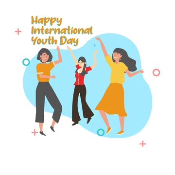 Free International Youth Day Clipart Template to Edit Online