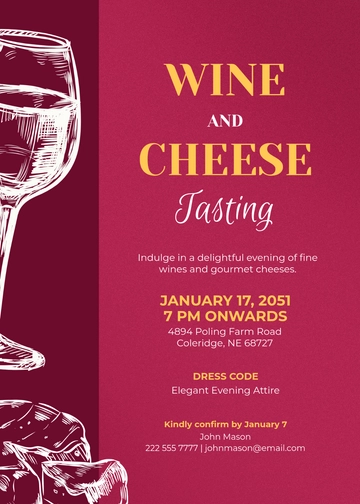 Wine and Cheese Tasting Invitation Template - Edit Online & Download Wine and Cheese Tasting Invitation Template - Edit Online & Download
