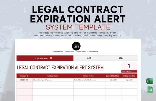 Legal Contract Expiration Alert System Template Legal Contract Expiration Alert System Template