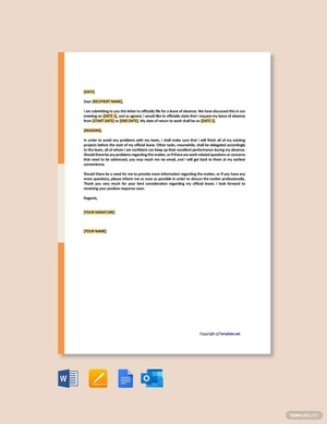 Official Leave Letter