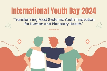 Free International Youth Day Banner Template to Edit Online