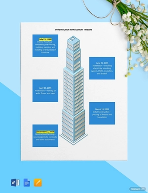 Construction Management Timeline Template