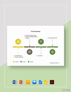 Simple Goals Roadmap Template