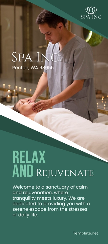 Free Spa Rackcard Template to Edit Online