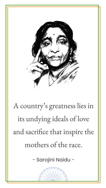 Free India Independence Day Inspirational Quote Template to Edit Online
