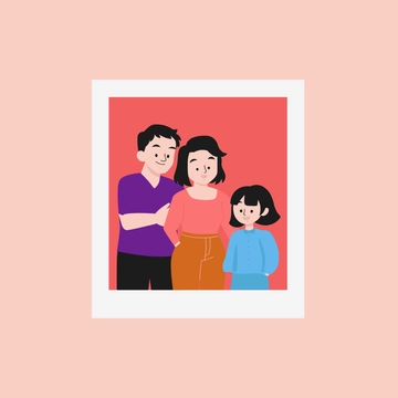 Free Parents Day Family Portrait Clipart to Edit Online