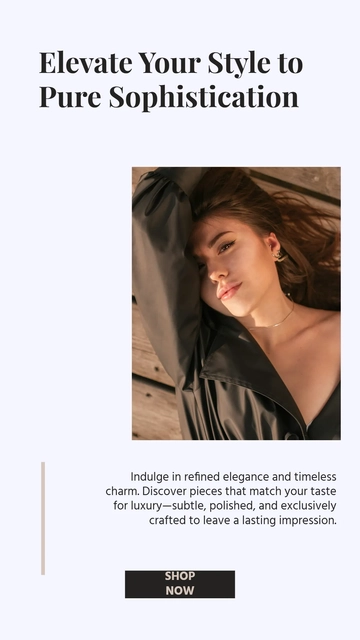 Free Luxury Facebook Story Template to Edit Online