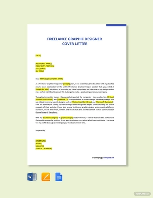 Freelance Graphic Designer Sample Cover Letter