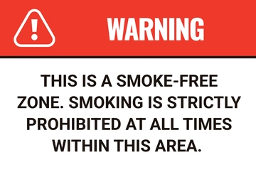 Free Spa No Smoking Signage Template to Edit Online