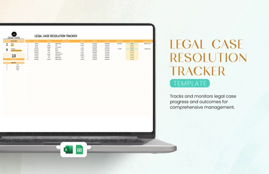 Legal Case Resolution Tracker Template