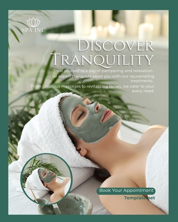 Free Spa Facebook Post Template