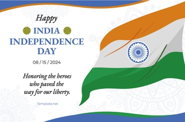 Free India Independence Day School Banner Template to Edit Online