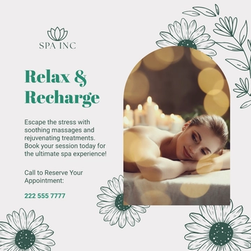 Free Spa Instagram Post Template