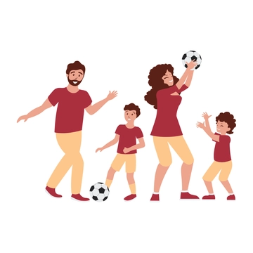 Free Family Sports Clipart to Edit Online