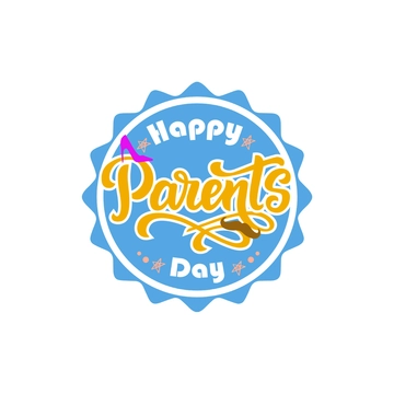 Free Parents Day Sticker Clipart to Edit Online