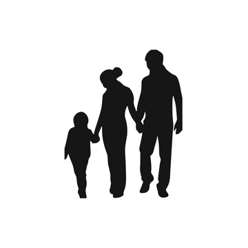 Free Parents Day Silhouette to Edit Online