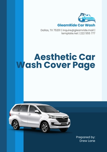 Free Car Wash Business Plan Template to Edit Online