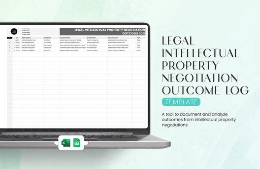 Legal Intellectual Property Negotiation Outcome Log Template